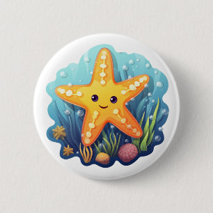 Chapa Redonda De 5 Cm ilustracion de estrellas personalizados