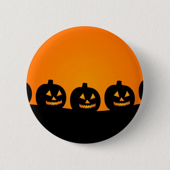 Chapa Redonda De 5 Cm Ilustracion de Halloween (Anverso)