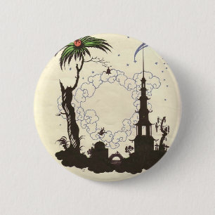 Chapa Redonda De 5 Cm Ilustracion de Heorhiy Narbut- a 'Nightingale