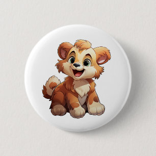 Chapa Redonda De 5 Cm ilustracion de oso personalizado