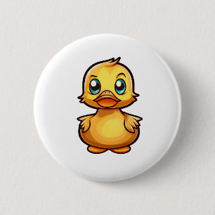 Chapa Redonda De 5 Cm ilustracion de pato personalizado