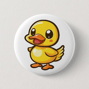 Chapa Redonda De 5 Cm ilustracion de pato personalizado