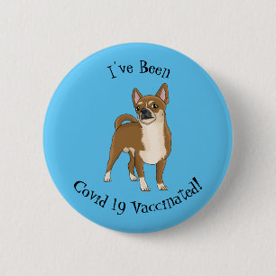 Chapa Redonda De 5 Cm Ilustracion de personalizado chihuahua