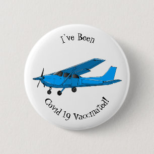 Chapa Redonda De 5 Cm Ilustracion de personalizado de aviones