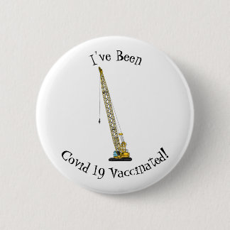 Chapa Redonda De 5 Cm Ilustracion de personalizado de excavadora Draglin