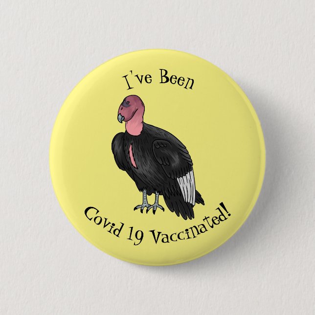 Chapa Redonda De 5 Cm Ilustracion de personalizado de pájaro del cóndor  (Anverso)