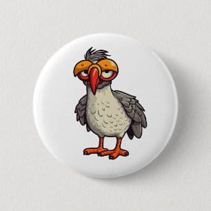 Chapa Redonda De 5 Cm Ilustración de pollo de dibujos animados