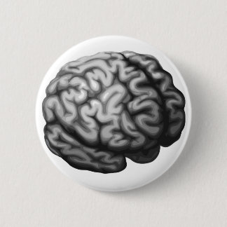 Chapa Redonda De 5 Cm Ilustracion del cerebro