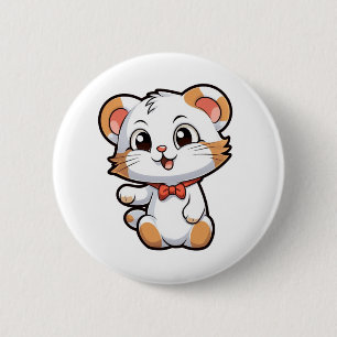 Chapa Redonda De 5 Cm ilustracion del ratón personalizado