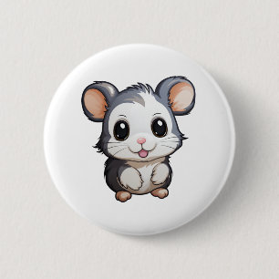 Chapa Redonda De 5 Cm ilustracion del ratón personalizado