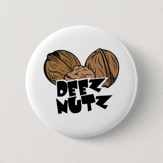 Chapa Redonda De 5 Cm Ilustracion divertido de Deez Nutz