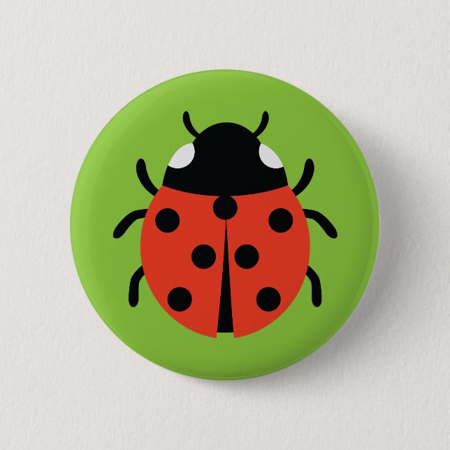 Chapa Redonda De 5 Cm Ilustracion Ladybug (Anverso)