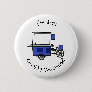 Chapa Redonda De 5 Cm Ilustracion personalizado de carrito de alimentos