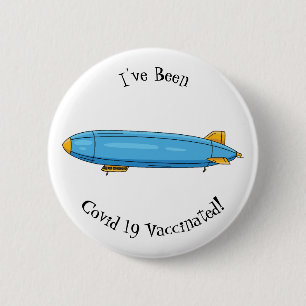 Chapa Redonda De 5 Cm Ilustracion personalizado de la aeronave