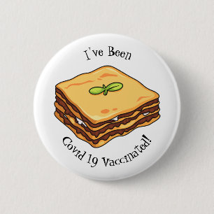 Chapa Redonda De 5 Cm Ilustracion personalizado de Lasagna