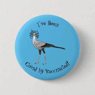 Chapa Redonda De 5 Cm Ilustracion personalizado de pájaro de Secretario