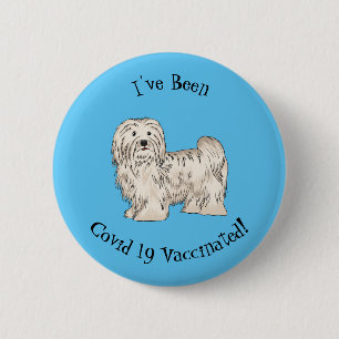 Chapa Redonda De 5 Cm Ilustracion personalizado de perro de La Habana