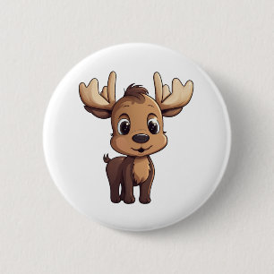 Chapa Redonda De 5 Cm ilustracion personalizado de venado