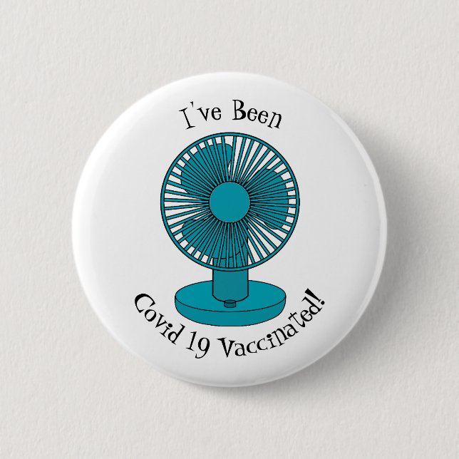 Chapa Redonda De 5 Cm Ilustracion personalizado de ventilador (Anverso)