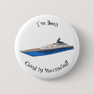 Chapa Redonda De 5 Cm Ilustracion personalizado de yates