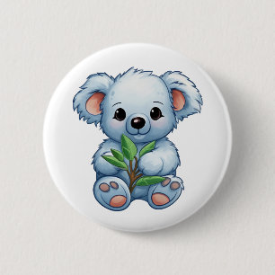 Chapa Redonda De 5 Cm ilustracion personalizado koala