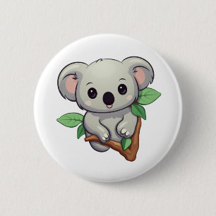 Chapa Redonda De 5 Cm ilustracion personalizado koala
