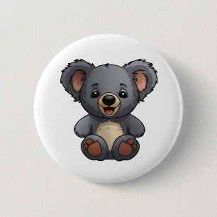 Chapa Redonda De 5 Cm ilustracion personalizado koala