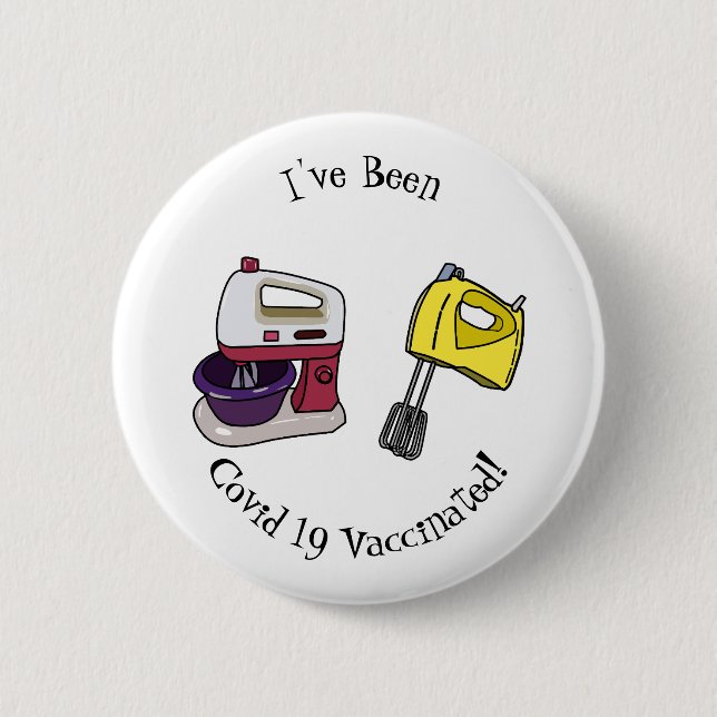 Chapa Redonda De 5 Cm Ilustracion personalizado mezclador (Anverso)