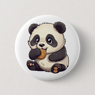Chapa Redonda De 5 Cm ilustracion personalizado panda