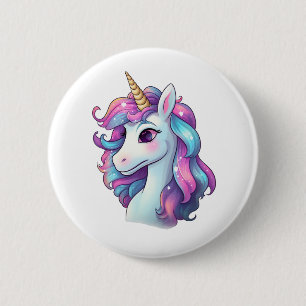 Chapa Redonda De 5 Cm ilustracion personalizado unicornio