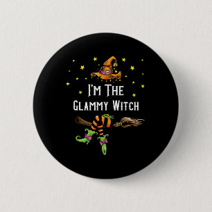 Chapa Redonda De 5 Cm Im El Glammy Witch Halloween Grupo Costu