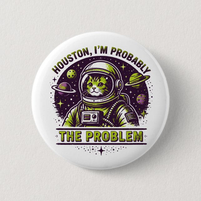 Chapa Redonda De 5 Cm I'm the Problem (Anverso)