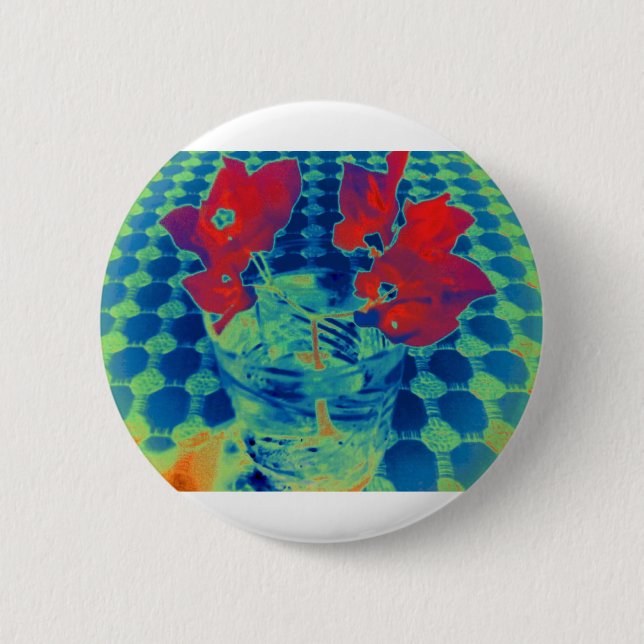 Chapa Redonda De 5 Cm imagen de bougainville (Anverso)