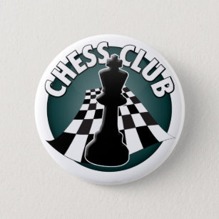 Chapa Redonda De 5 Cm Imagen del tablero de ajedrez del jugador de club