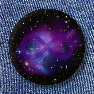 Chapa Redonda De 5 Cm Imagen Espacial Morada