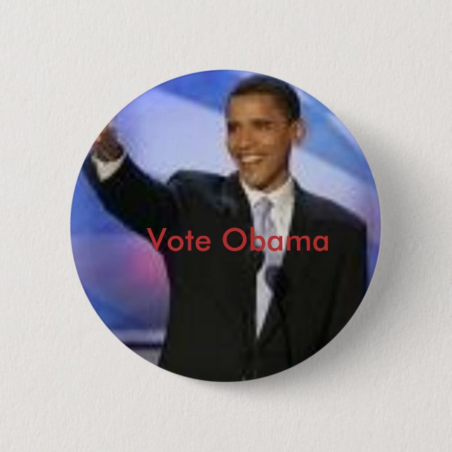 Chapa Redonda De 5 Cm imágenes, voto Obama, voto Obama (Anverso)