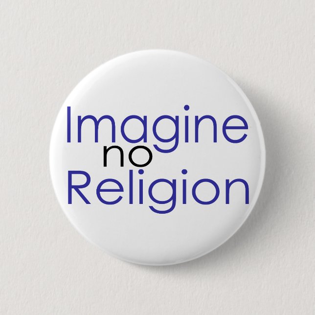 Chapa Redonda De 5 Cm Imaginen no religión (Anverso)