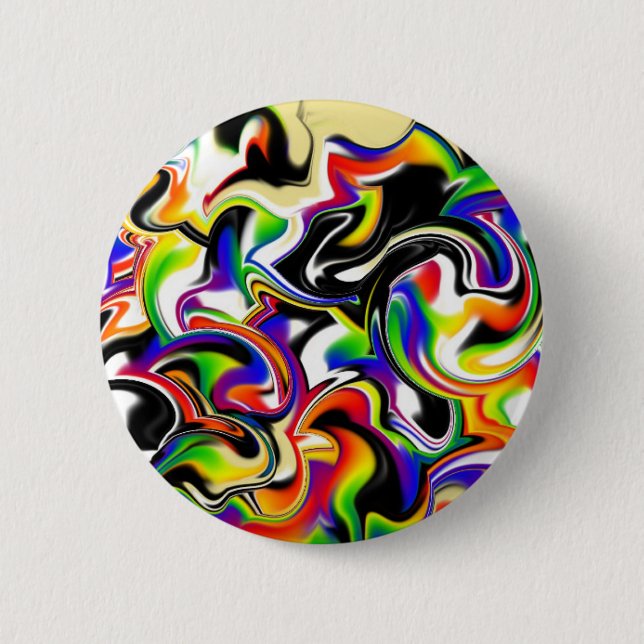 Chapa Redonda De 5 Cm Imán divertido de arte abstracto (Anverso)
