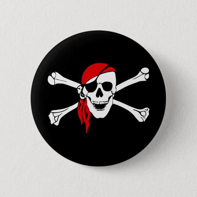 Chapa Redonda De 5 Cm Imán_Pirata4 (Anverso)