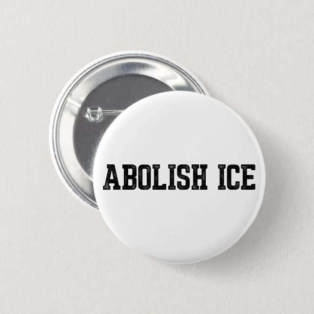Chapa Redonda De 5 Cm Immigration Abolish ICE (Anverso y reverso)