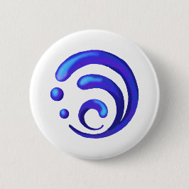 Chapa Redonda De 5 Cm Impacto Genshin - Hidro