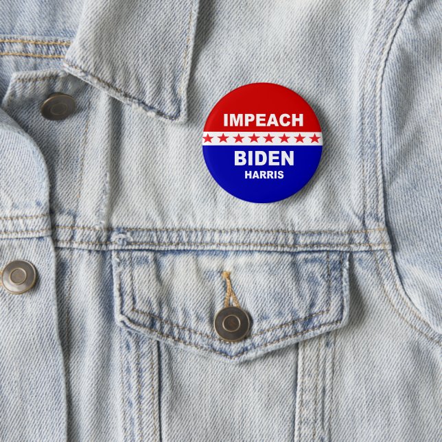 Chapa Redonda De 5 Cm Impeach Biden Harris (In situ)