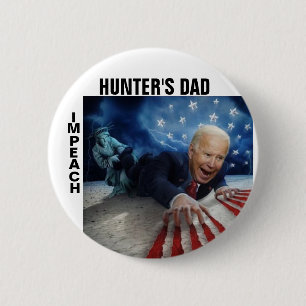 Chapa Redonda De 5 Cm Impeach Hunter's Dad