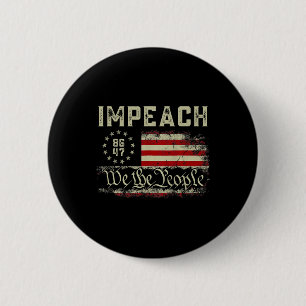 Chapa Redonda De 5 Cm Impeach Trump Protesta Contra Trump 