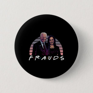 Chapa Redonda De 5 Cm Impear a Biden Harris ahora Anti Joe Biden