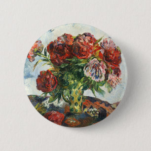 Chapa Redonda De 5 Cm Impresión artística vintage de Gauguin Bodegón con
