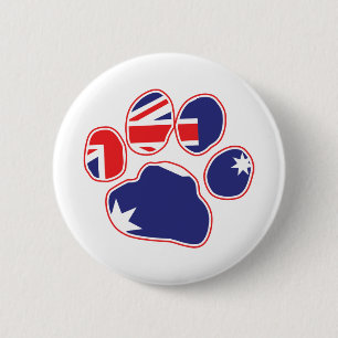 Chapa Redonda De 5 Cm Impresión de la página de la bandera australiana