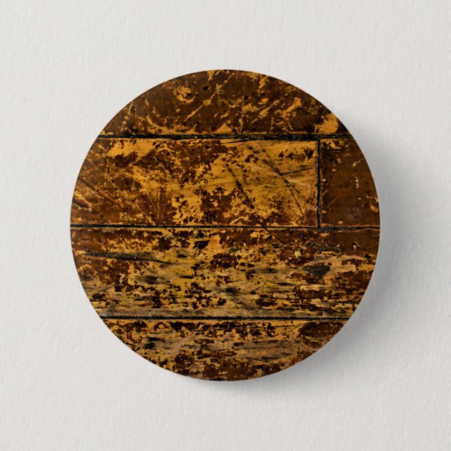 Chapa Redonda De 5 Cm Impresión de panel de madera de Worn antiguo (Anverso)