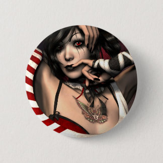 Chapa Redonda De 5 Cm Impresión del arte del "Harlequin"