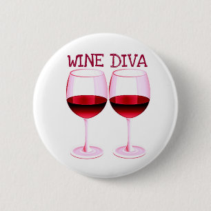 CHAPA REDONDA DE 5 CM "IMPRESIÓN DEL VINO ROJO DE LA DIVERSIÓN DE LA
